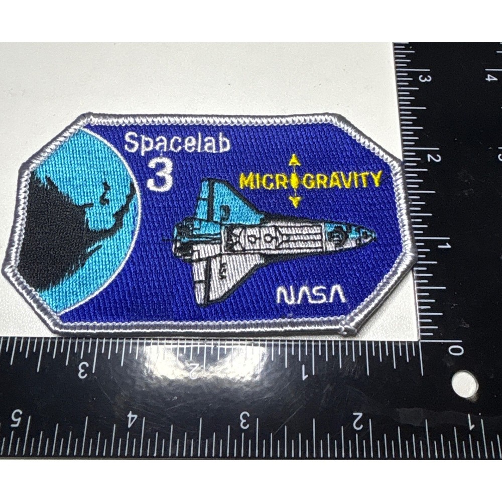 NASA Spacelab 3 Patch Microgravity Space Shuttle Emblem Iron-On