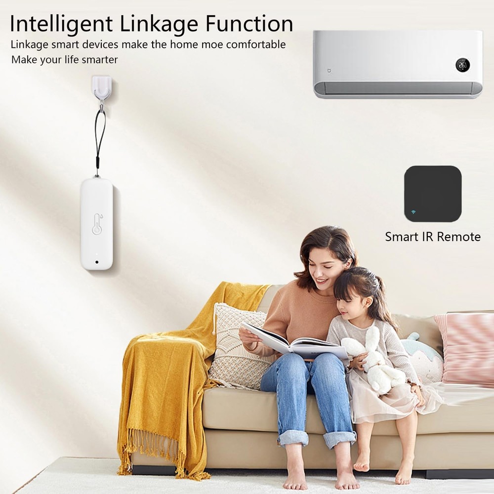 WiFi Hygrometer Thermometer Sensor: Wireless Smart Temperature Humidity Monit...