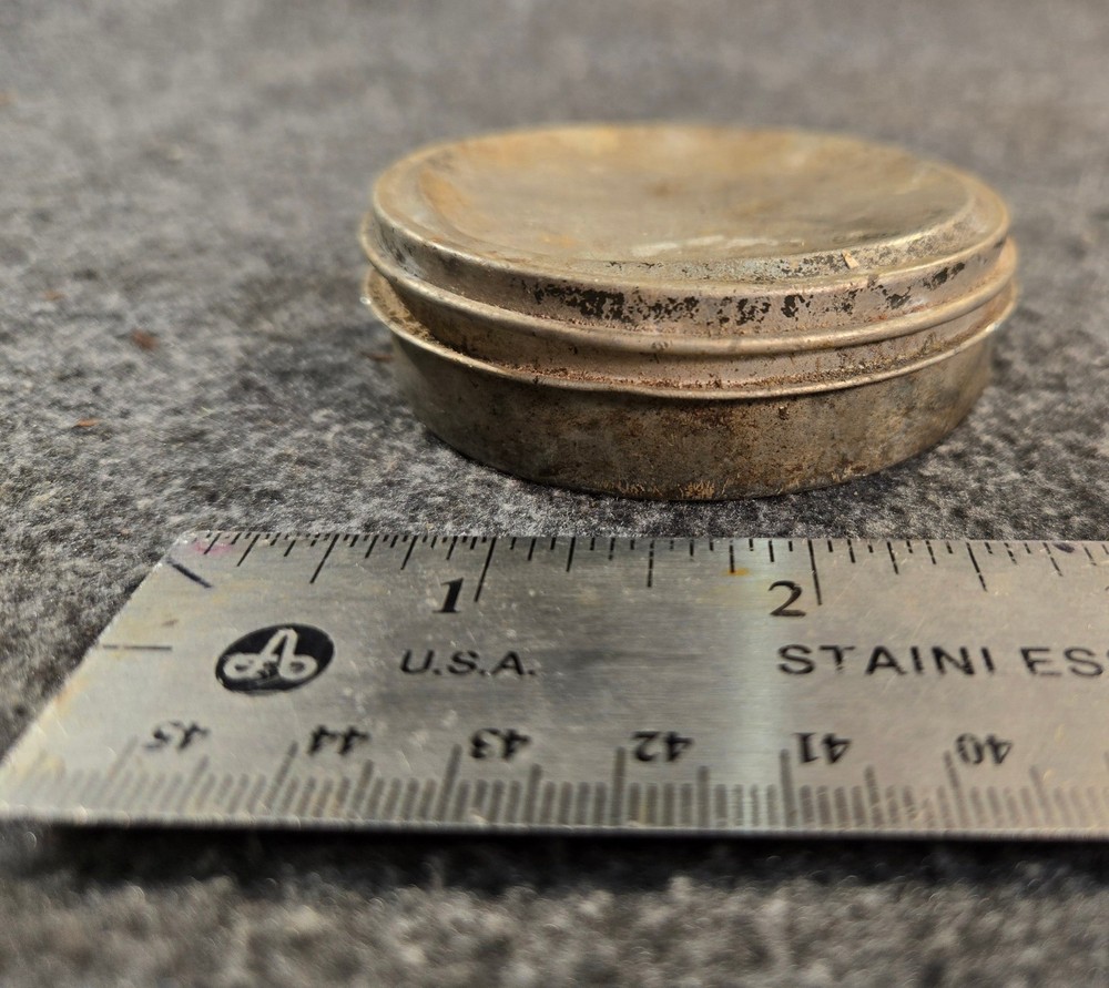 WWII Zinc Oxide Sunscreen Container.  USMC from Pacific island battlefield