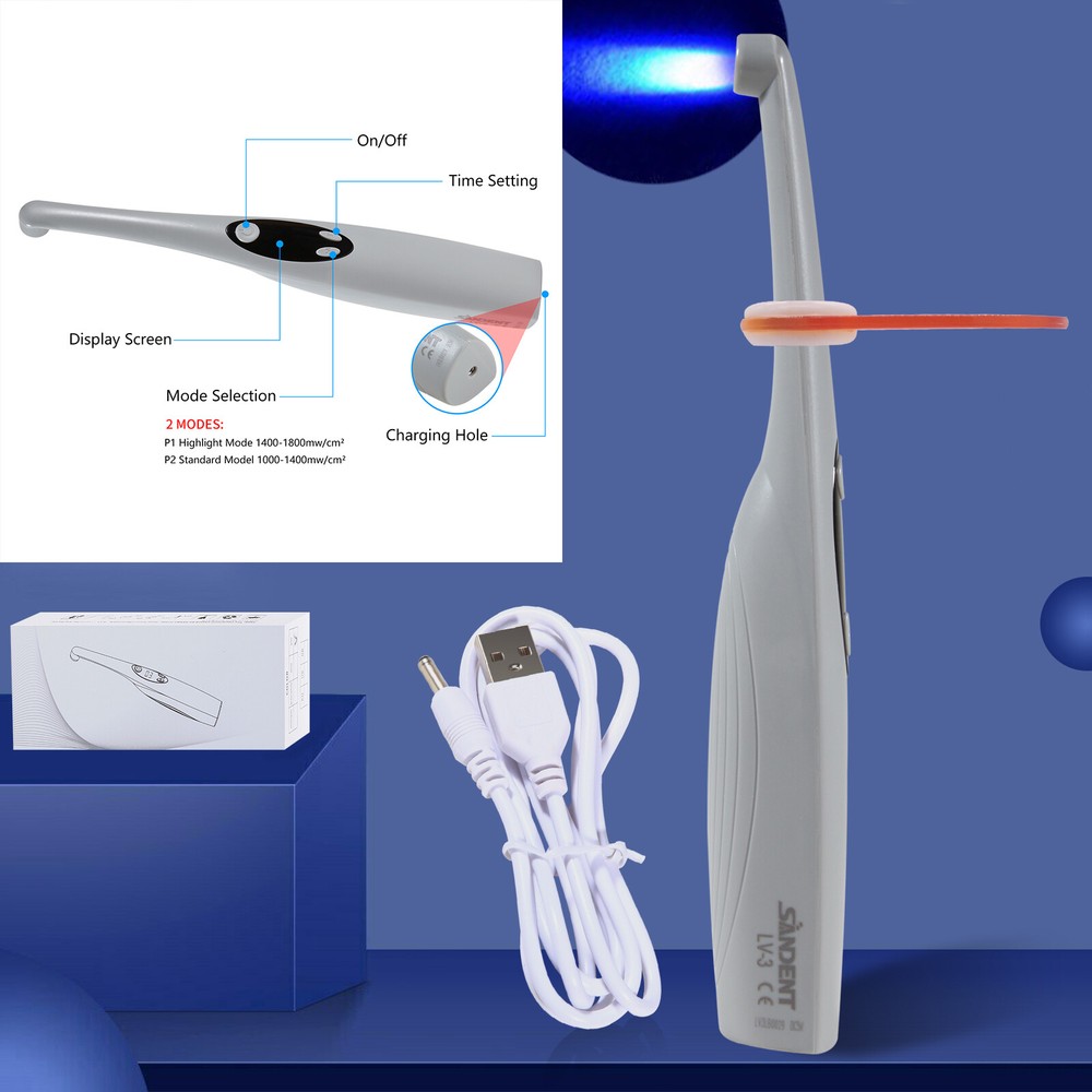 USA Dental Wireless Curing Light 1 Second LED Lamp