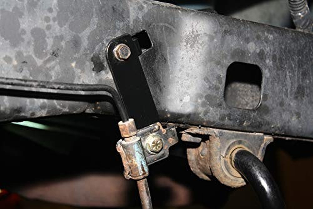 Front & Rear Brake Line Relocation Brackets compatible with Jeep JK Wrangler ...