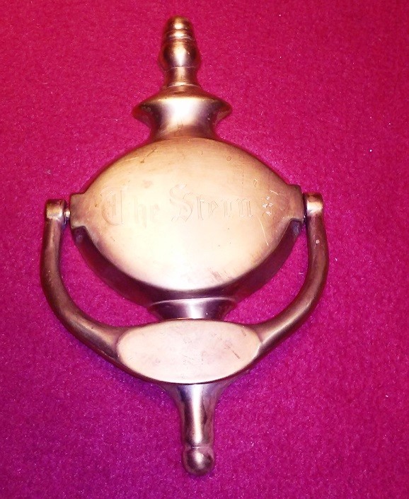 1960s Front Door Classic Knocker Solid Brass