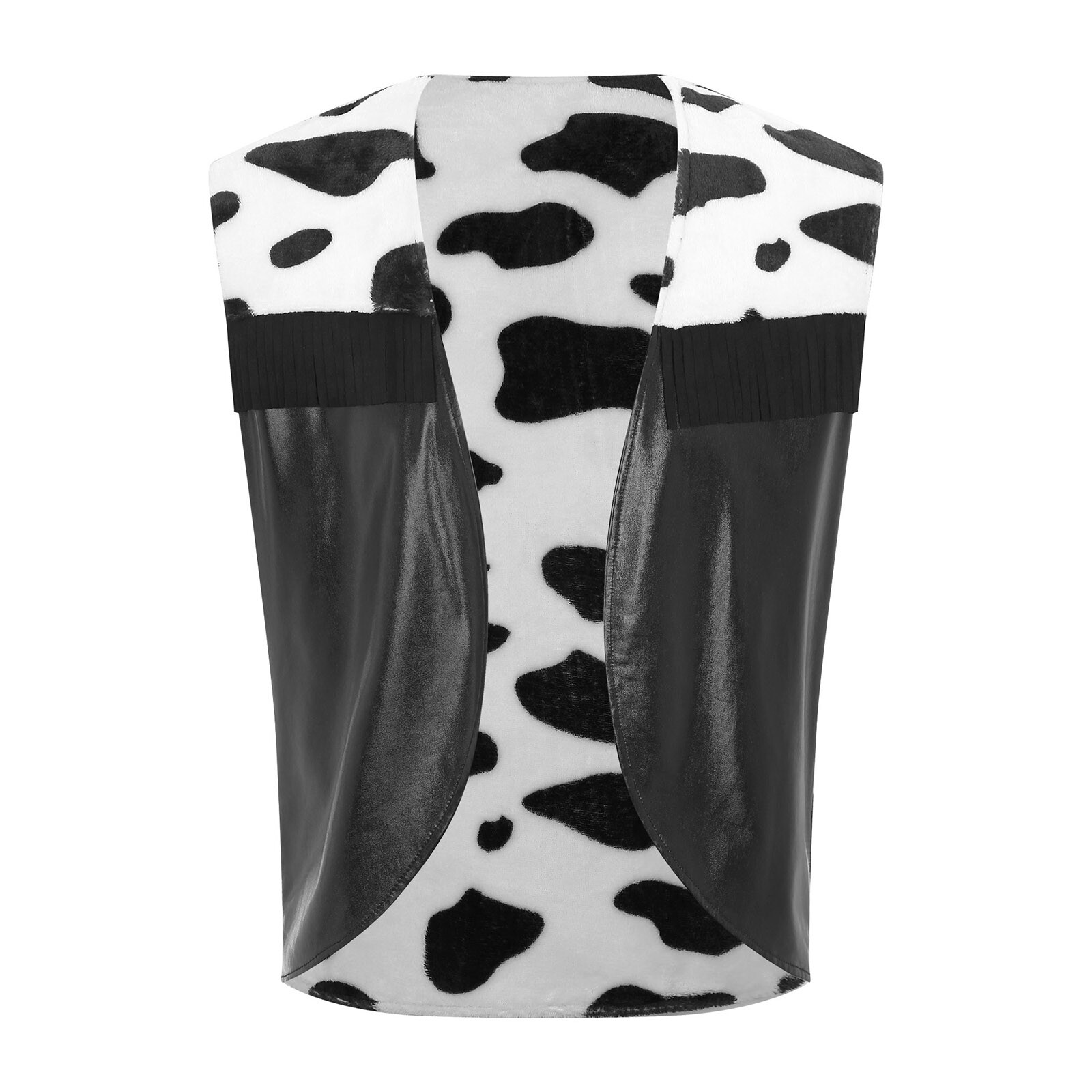 US Mens Flannel Western Cowboy Vest Sleeveless Open Front Waistcoat Tops Costume