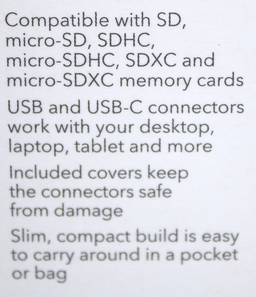 New Insignia- USB 3.0 SD and microSD Memory Card Reader - Black