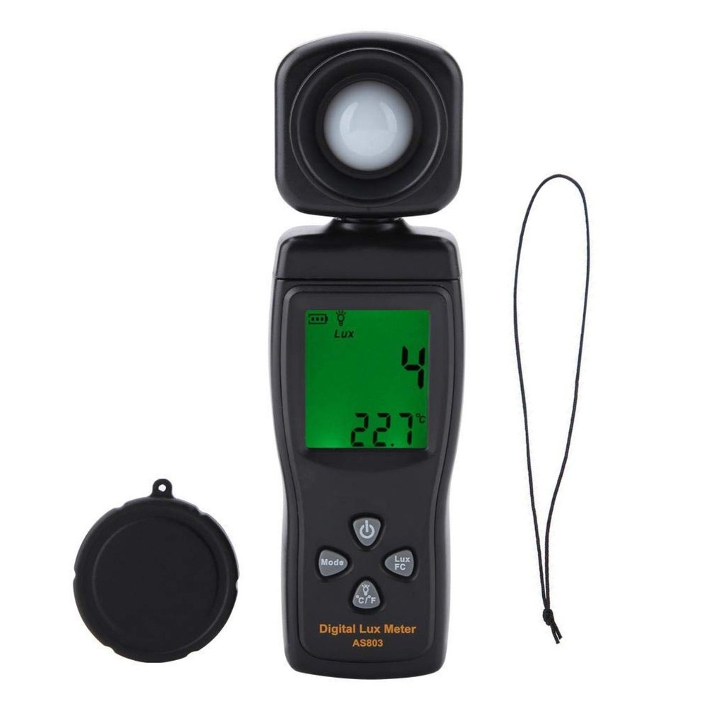 LED Backlight Digital Illuminance Meter 200,000 Lux High-Precision Measurement