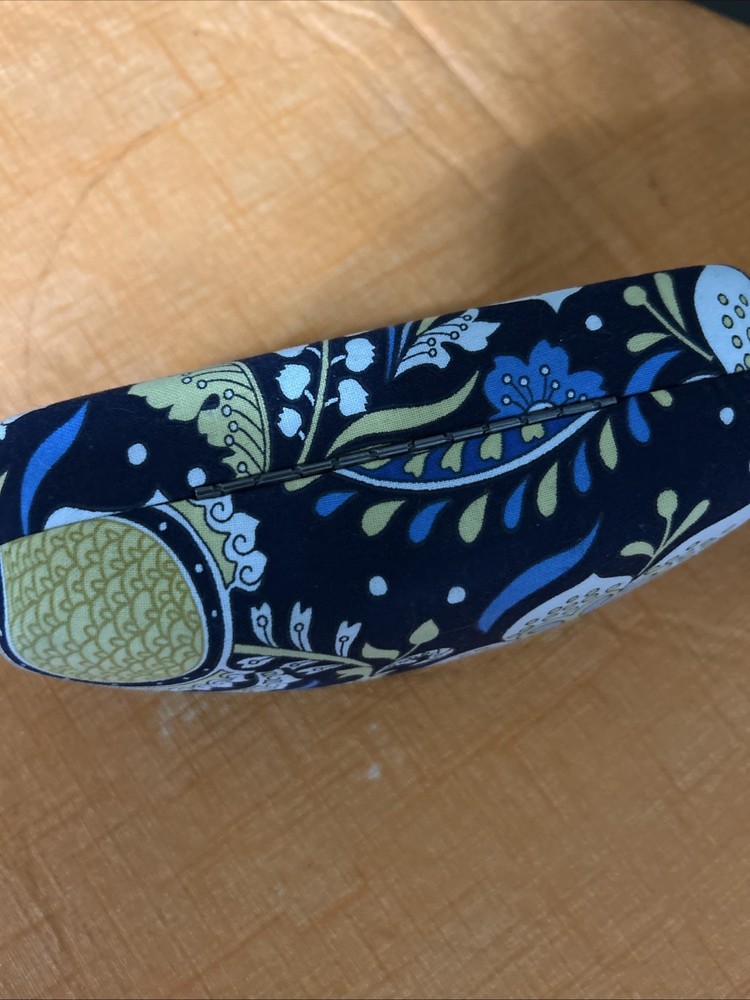 Vera Bradley Multicolor Flower Decor Large Clamshell Eyeglass Case