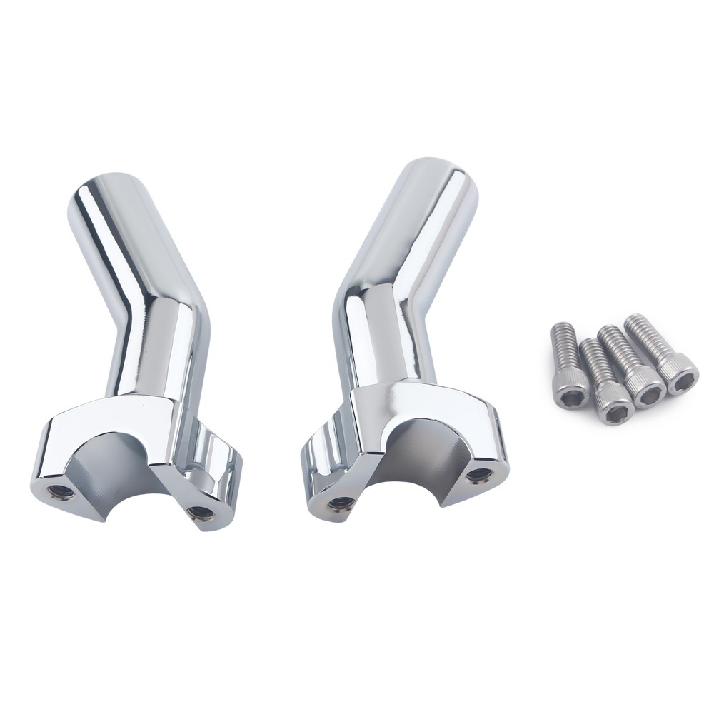 4.5" Pullback Handlebar Risers For Harley Dyna Wide Road Glide Softail Chrome