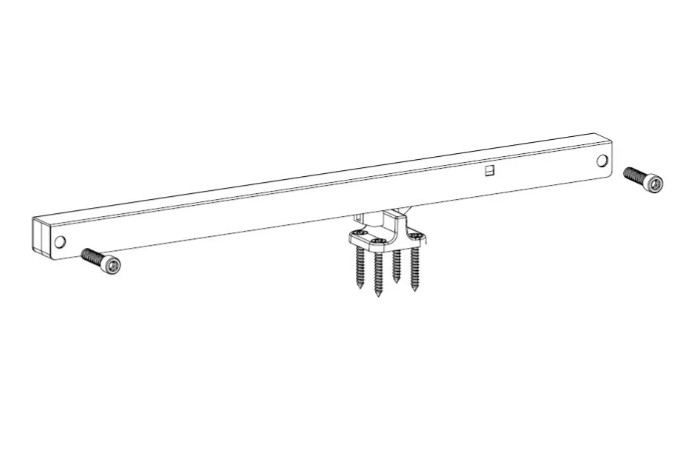 Emtek Face Mount Hanger Barn Door Soft Close Kit 5' Track Solid Wheel & Fastener