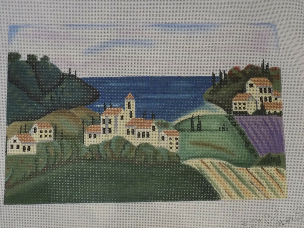 HAND PAINTED TUSCAN VIEW