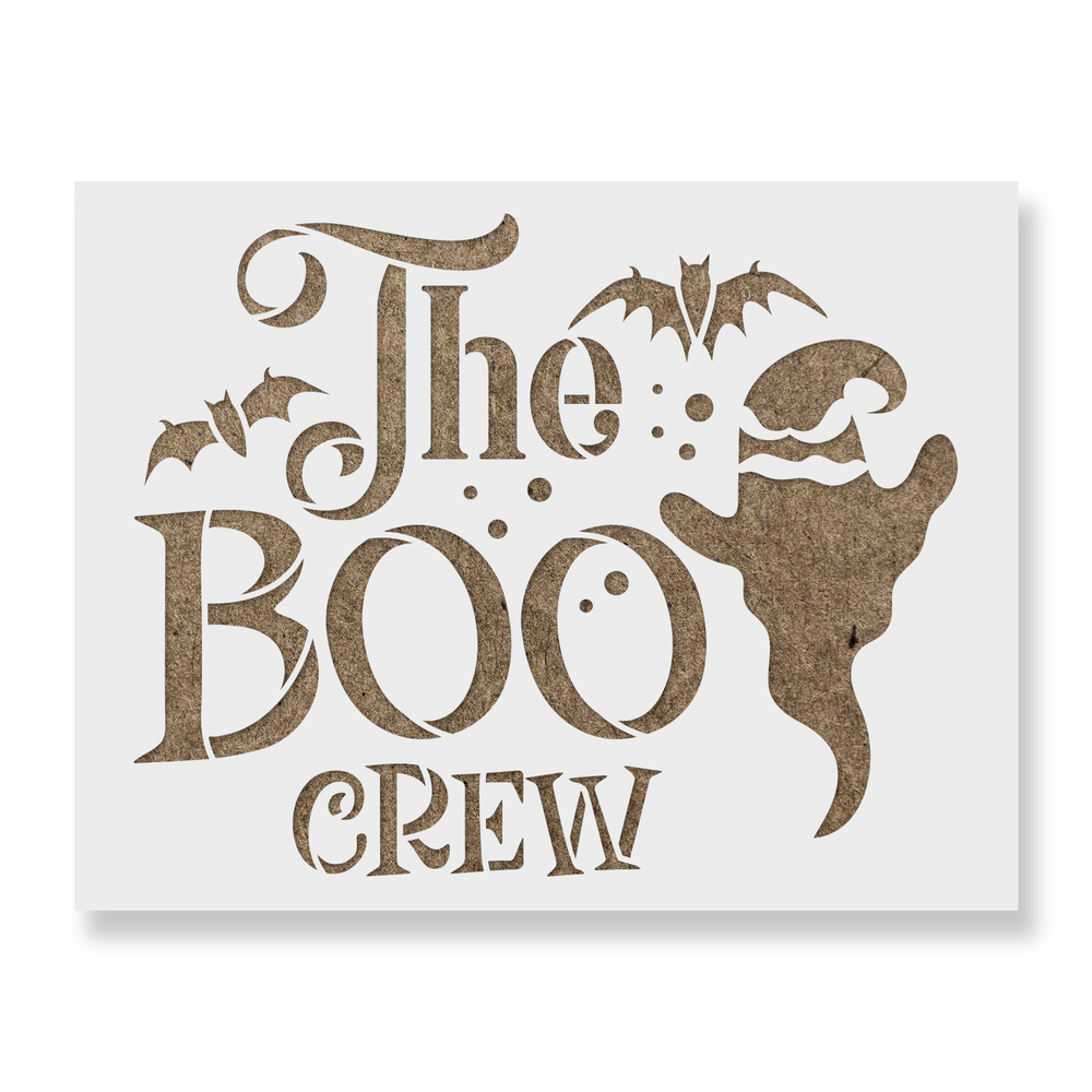 The Boo Crew Stencil - Reusable Stencils for DIY Projects