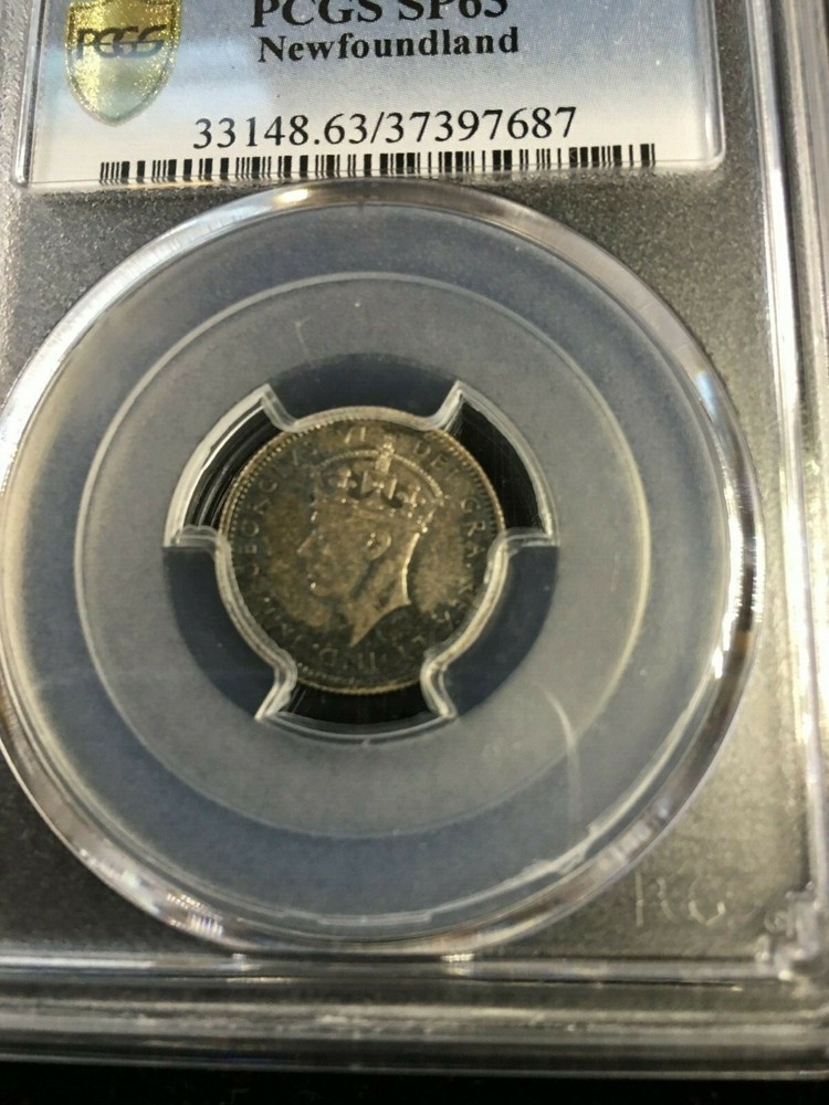 1938 PCGS Graded Newfoundland ¢10 Cent **SP-63**