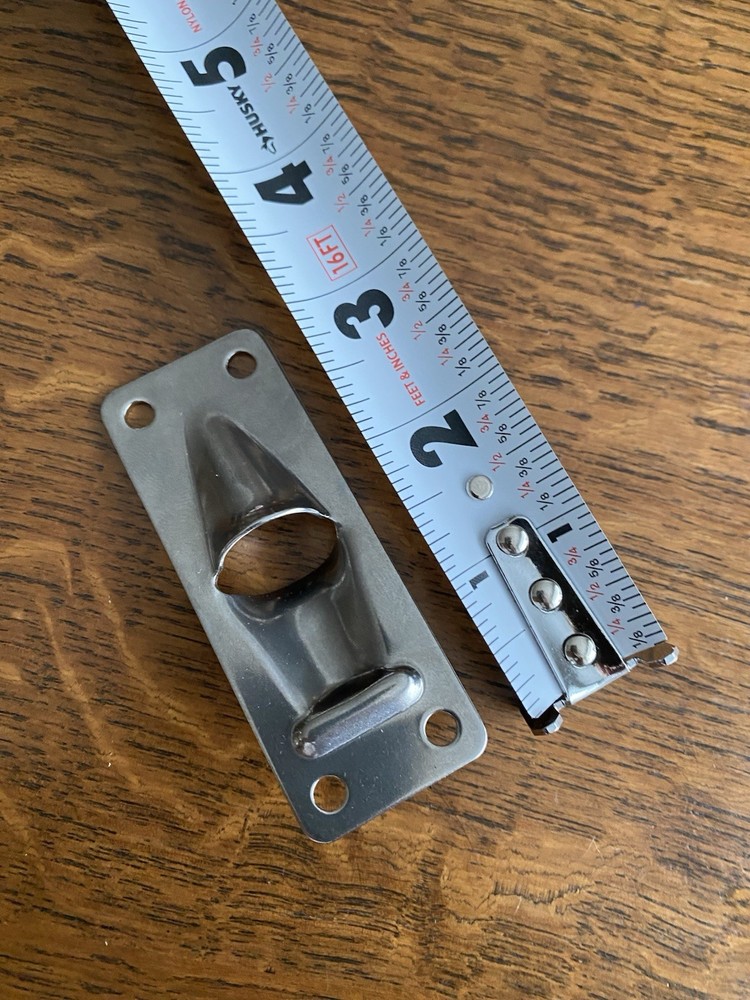 EXIT PLATE Small Stainless Steel Mast Mount Plate