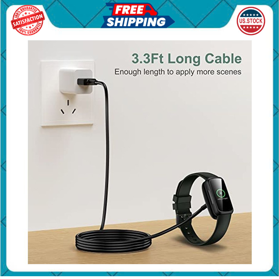 Charger Cable Replacement for Fitbit Inspire 3 (2 Pack/3.3Ft)