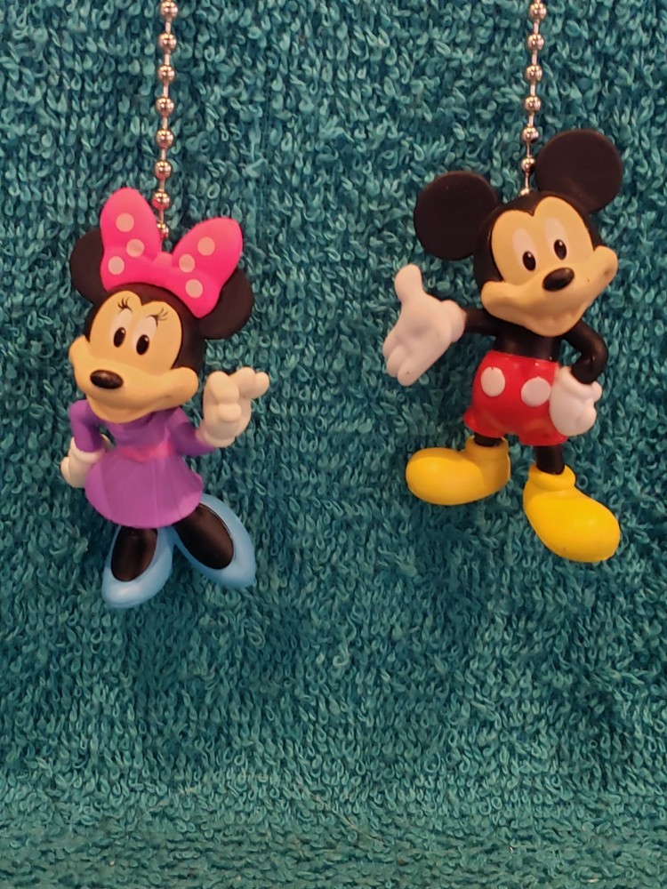 Mickey Mouse and Minnie Mouse Light Pull and Fan Pull Set - Disney Decor