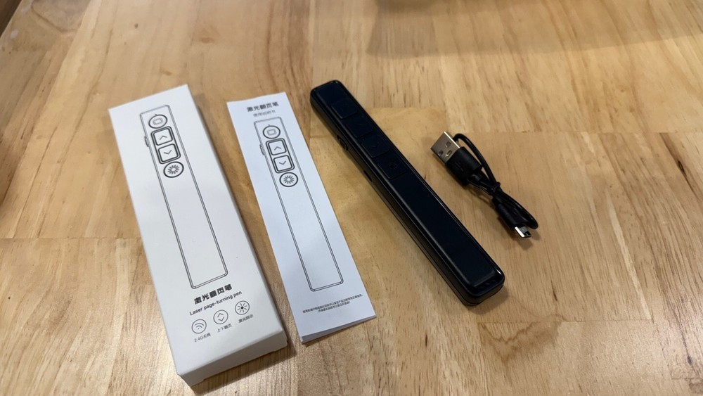 WIRELESS PRESENTER POWERPOINT PRESENTATION USB LASER POINT CLICKER USB CHARGE