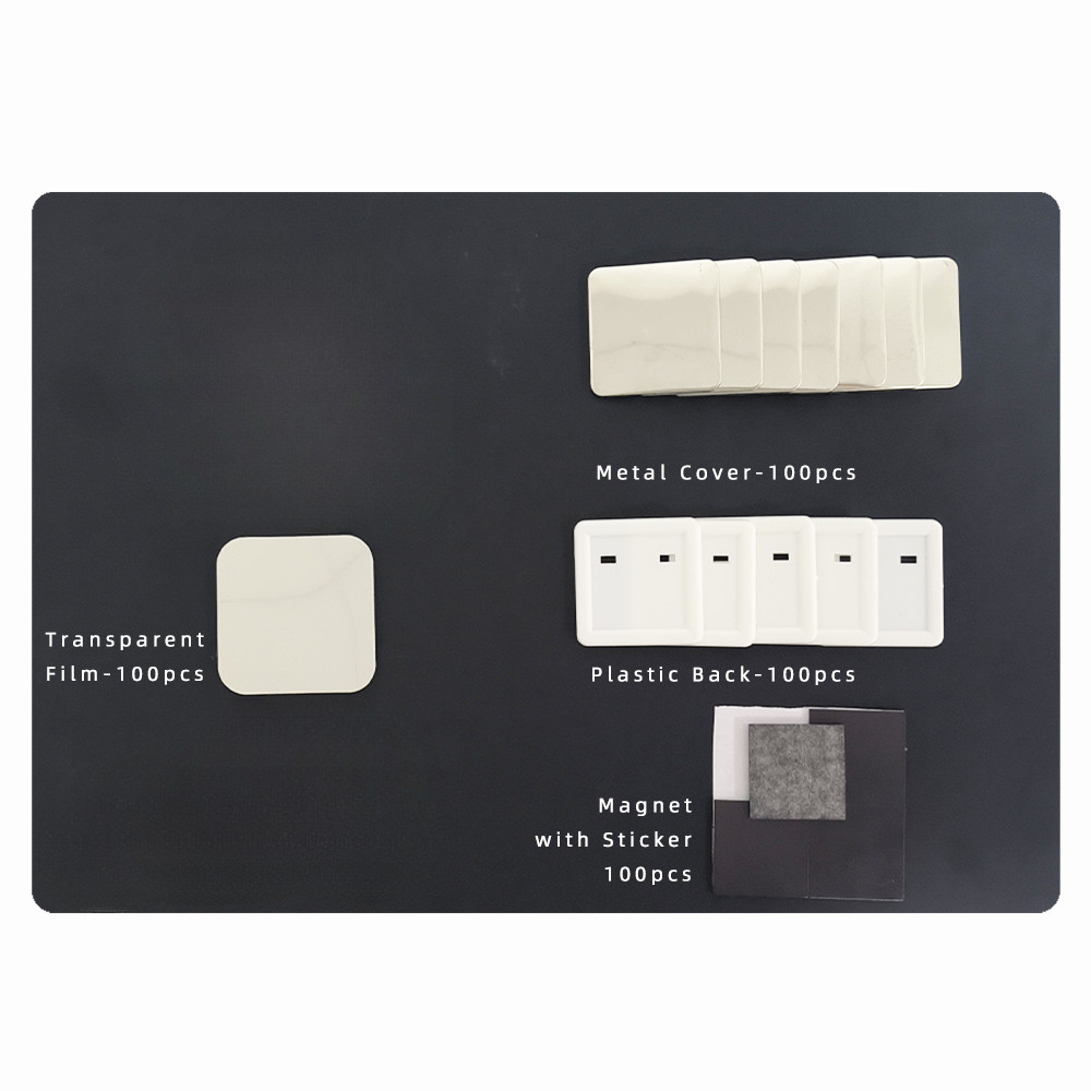 50*50mm 2inch Square Fridge Magnet Making Machine Kit + 100 Set Magnet Materials