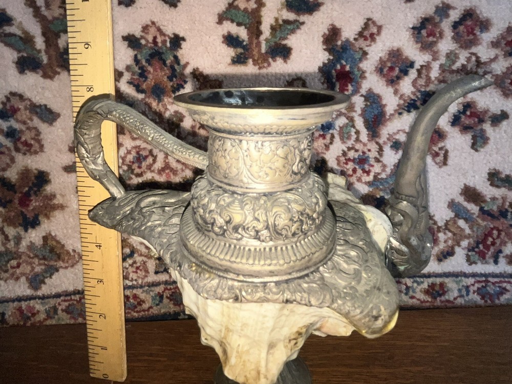 Silverplate & Sea Shell Wine Server