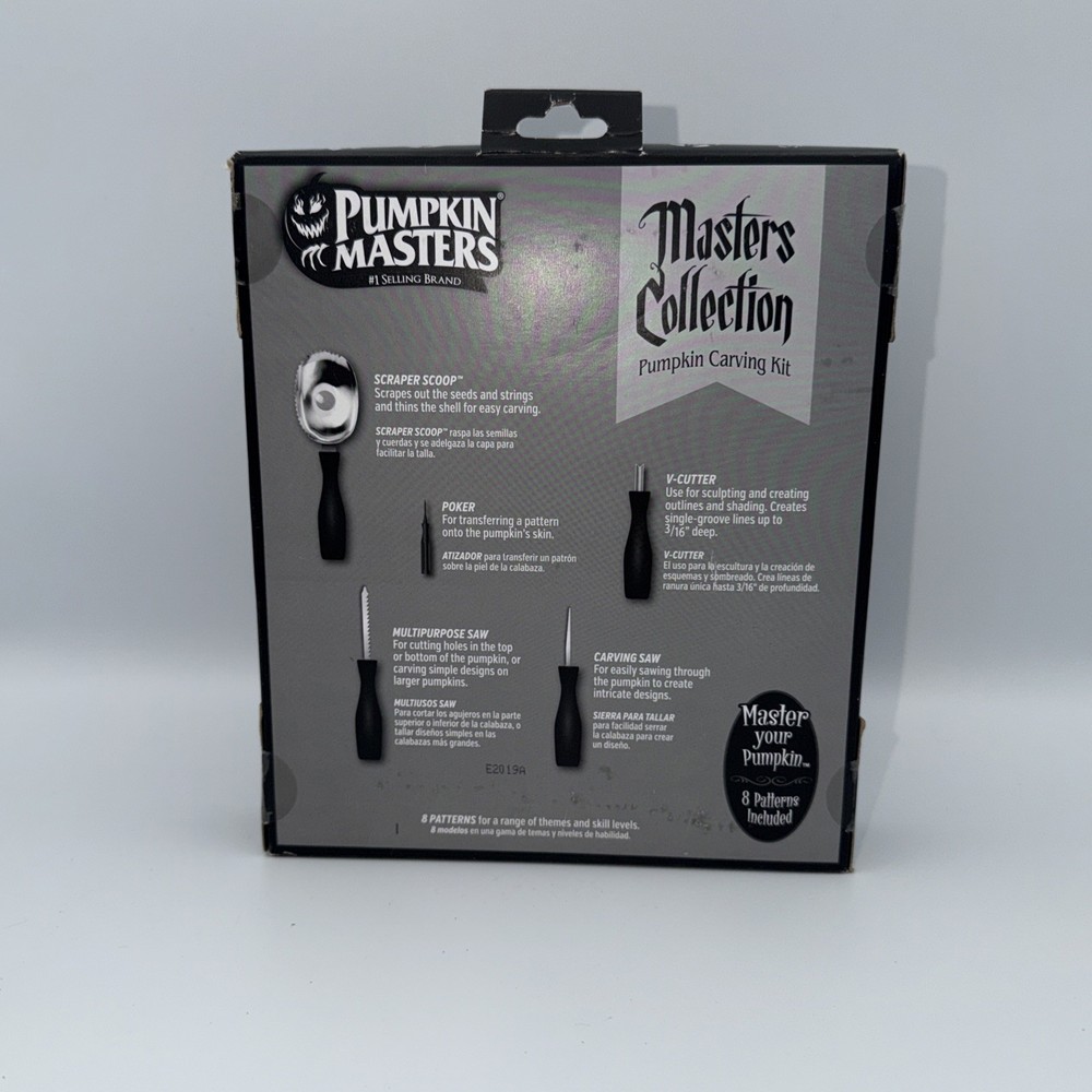 Pumpkin Masters Masters Collection Pumpkin Carving Kit, 5 Tools, Pattern Oty.2