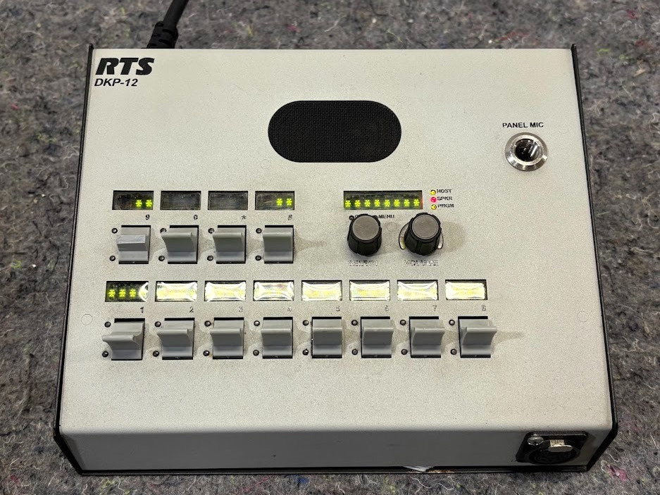 Telex RTS DKP-12 MCP 12-Position Desktop Matrix Key Panel Intercom System