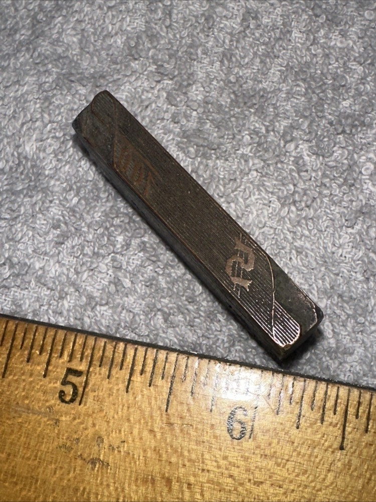 Printing Block ( $ 100 Check Space ) Copper on Lead Nice Image