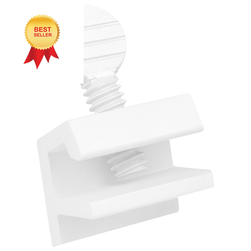 "Nuk3y Sliding Window Security Locks (White, 12 Pack)" 12 Pack, White