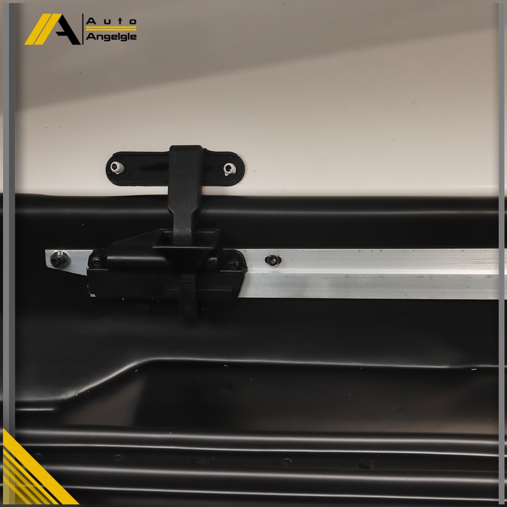 White 14 ft3 ABS Car Roof Top Box Cargo Luggage Carrier 2 Locks Toolless Install