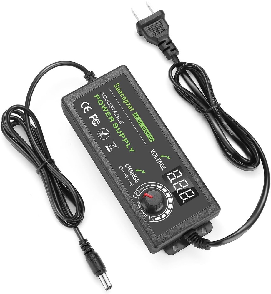 60W Power Supply Adjustable DC 3V ~ 12V 5A, Variable Universal 3-12V 5A