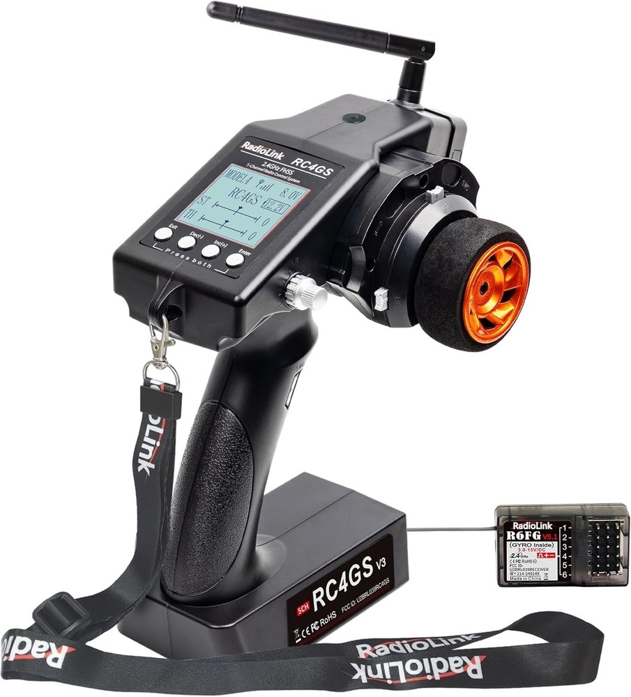 Versatile RC Transmitter & Receiver Combo - Perfect for Drifting and Crawling