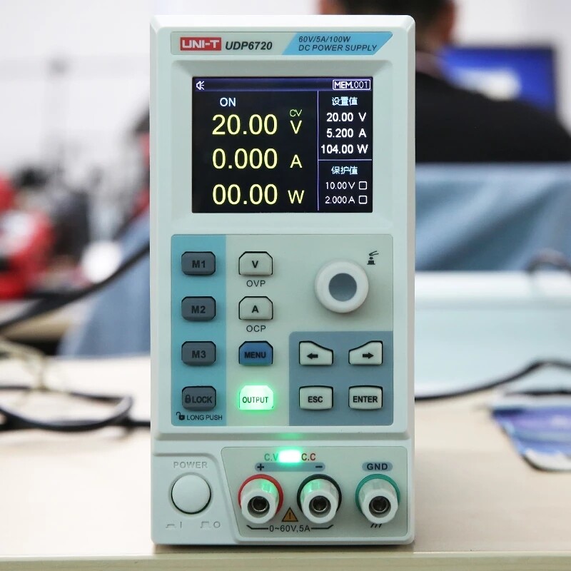 UNI-T Programmable DC Power Supply 60V/5A/8A Power ratio 3.0/SCPI/RS232/Software