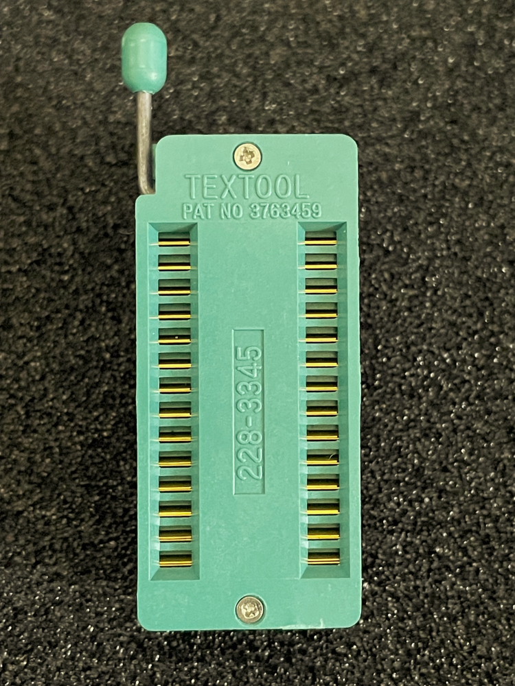 1pc 3M 228-3345 TEXTOOL DIP ZIP SOCKET 28POS GOLD **NOS