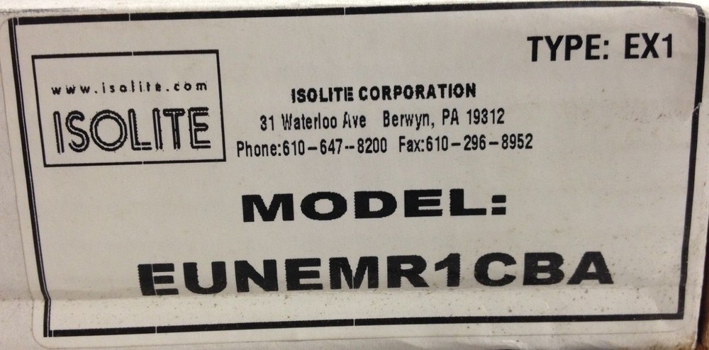 Isolite EUNEMR1CBA EX1 Exit Sign