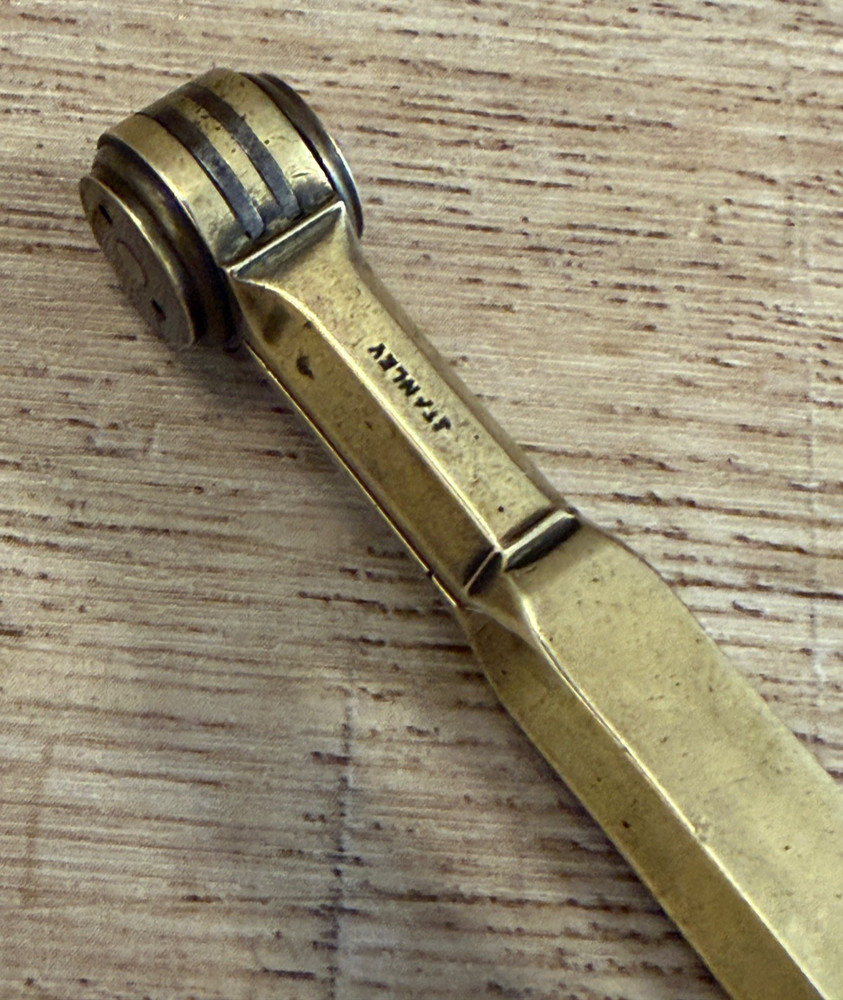 VINTAGE BRASS STANLEY DRAFTING NAVIGATION TOOL