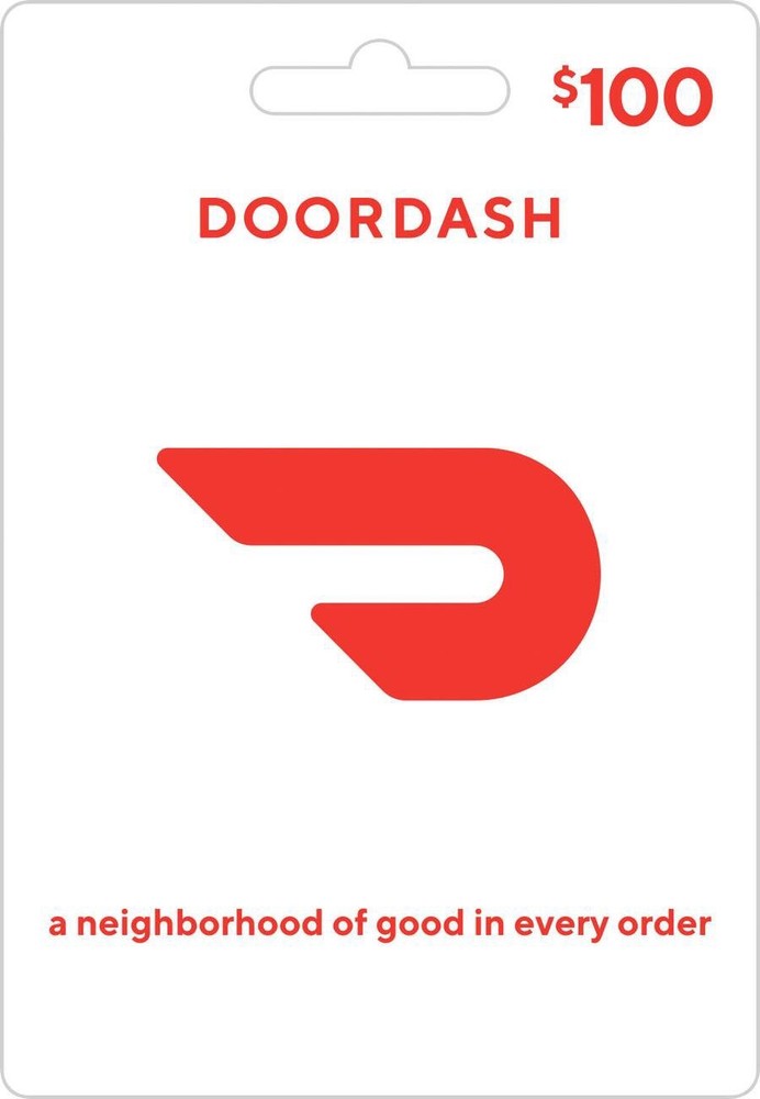 DoorDash Physical Gift Card - $100