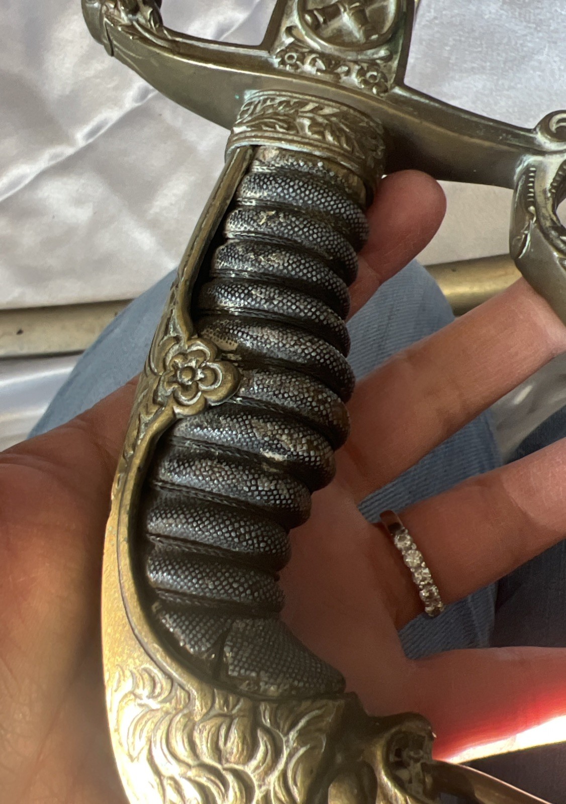 Antique German Officer Dress Sword Lion Head Pommel Solingen c.1900