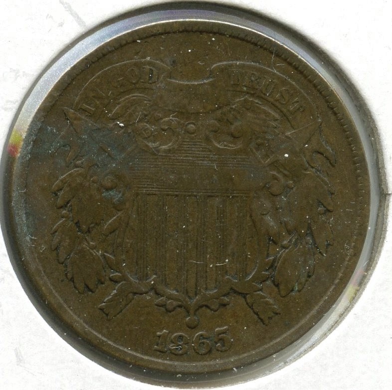 1865 2-Cent Coin - Two Cents - Q466