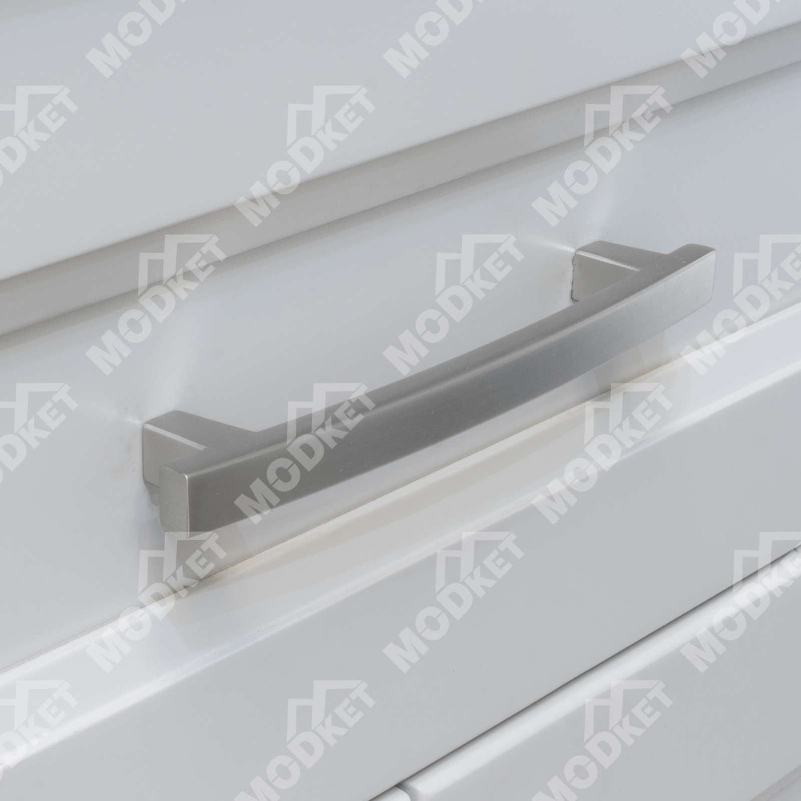 Solid Brushed Nickel Modern Kitchen Cabinet Pulls Knobs Handles Drawers Bathroom