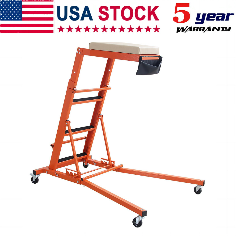 48 to 66 in Adjustable Height Foldable Automotive Engine Topside Rolling Creeper