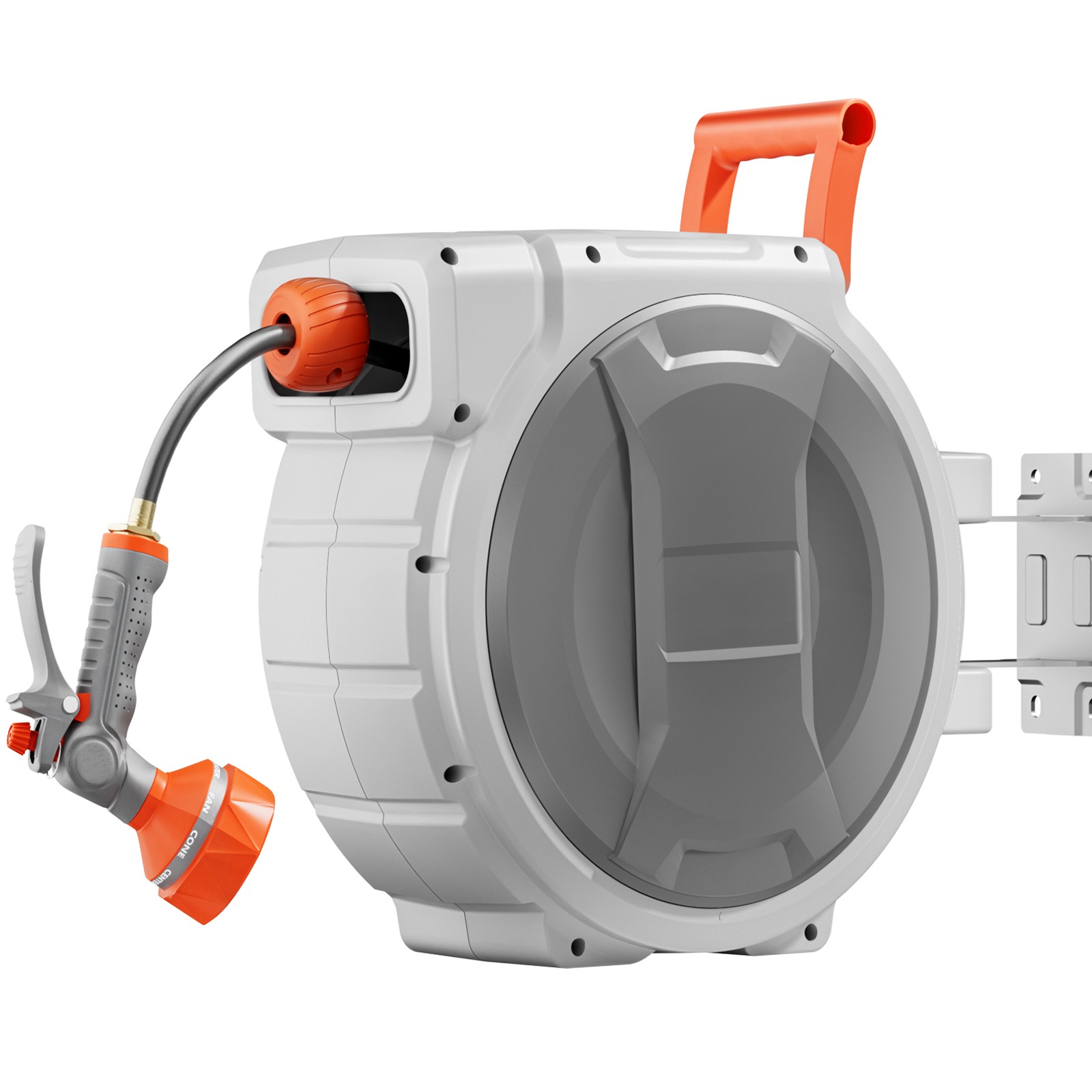 Retractable Garden Hose Reel 5/8 Inch x 100 ft Wall Mounted Garden Hose