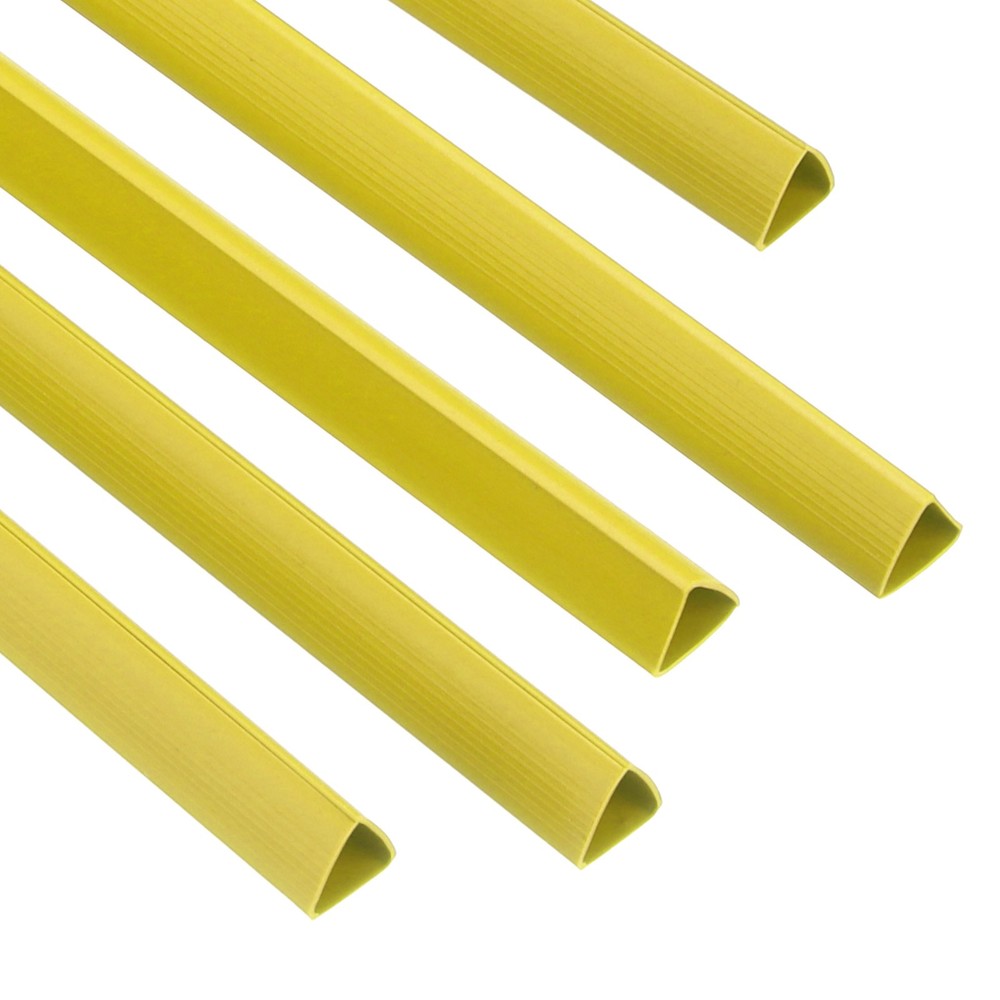 50Pcs Binding Bars, 10mm Binding Bars Slide Grip, Yellow