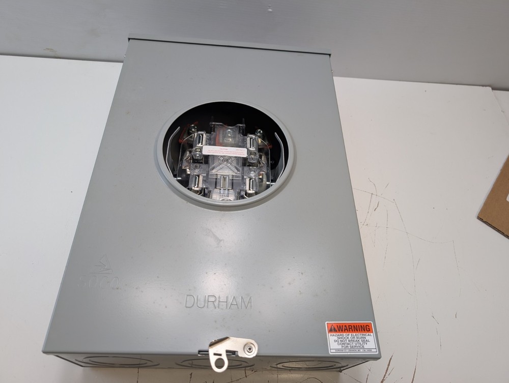 DURHAM UT-H5213C-SC METER SOCKET 3PH 200A 600V