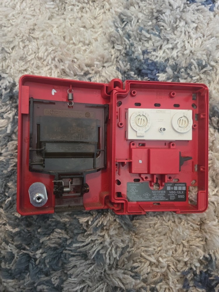 Notifier NBG-12LX Addressable Fire Alarm Pull Station USED