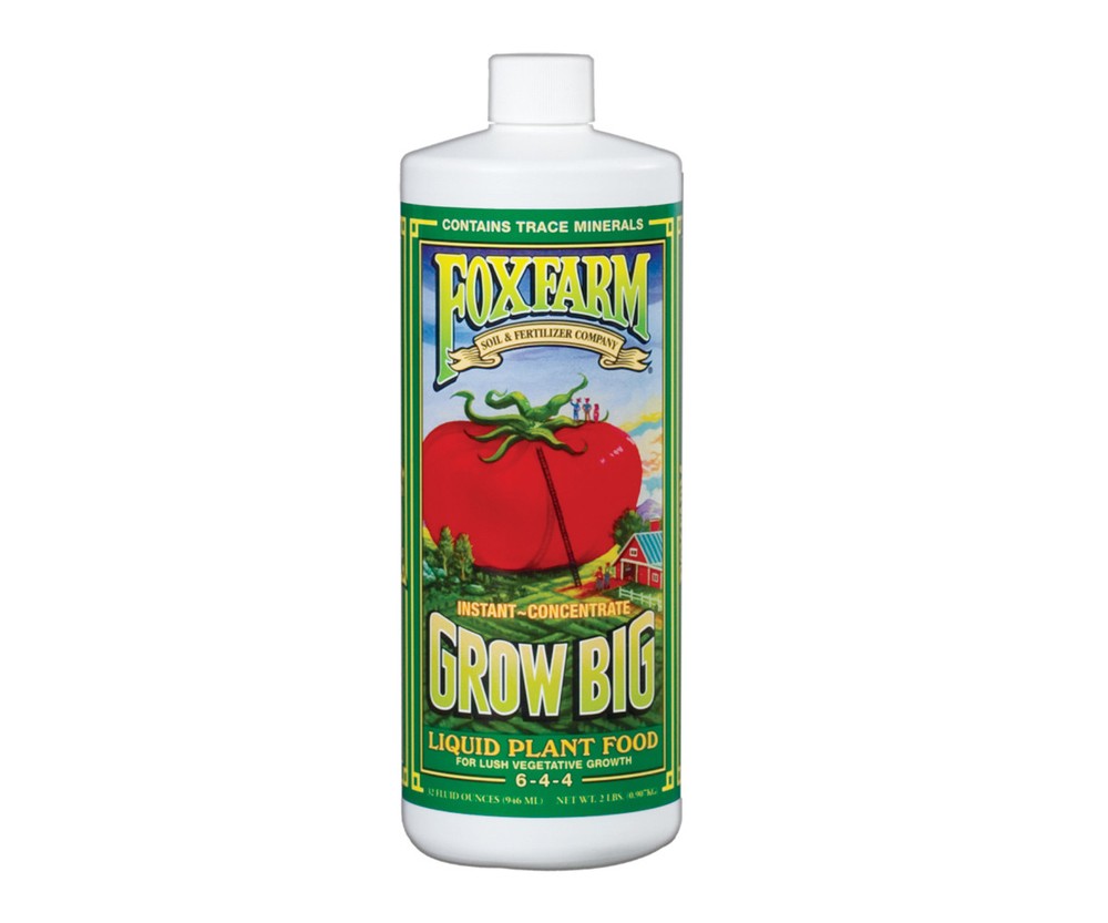 Fox Farm Grow Big Liquid Concentrate 6-4-4 1 Quart