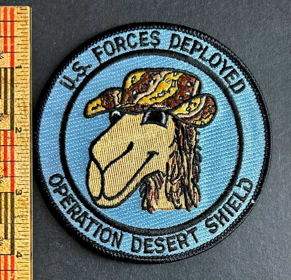 Operation Desert Shield U.S. Forces Deployed Camel Patch Saudi Arabia Storm