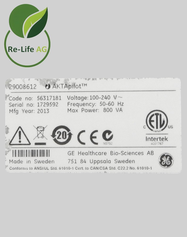 GE Healthcare ÄKTApilot Process Chromatography System