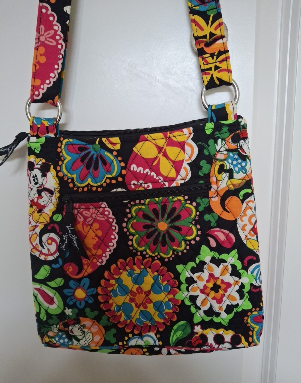 Vera Bradley Disney Bag Crossbody NWT Midnight with Mickey Hipster Quilted