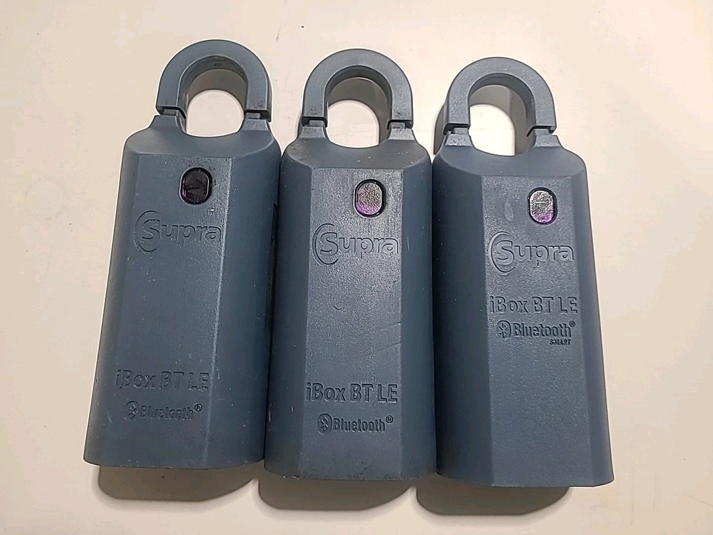 3 SUPRA iBox BT LE Bluetooth Smart LOCKBOX. Locked, No Code