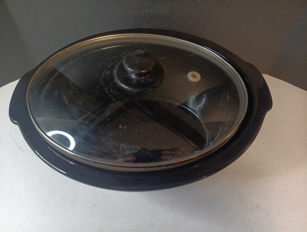 Hamilton Beach Ceramic Insert 33268 4 Qt Oval Black | Slow Cooker Replacement
