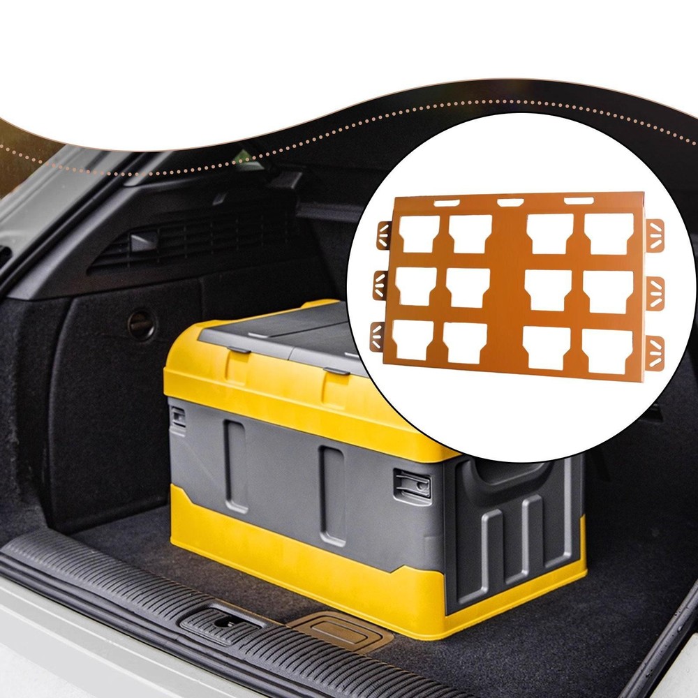 Mounting Plate Spacious Steel Multi Purpose Orange Garage Workshop Organizer