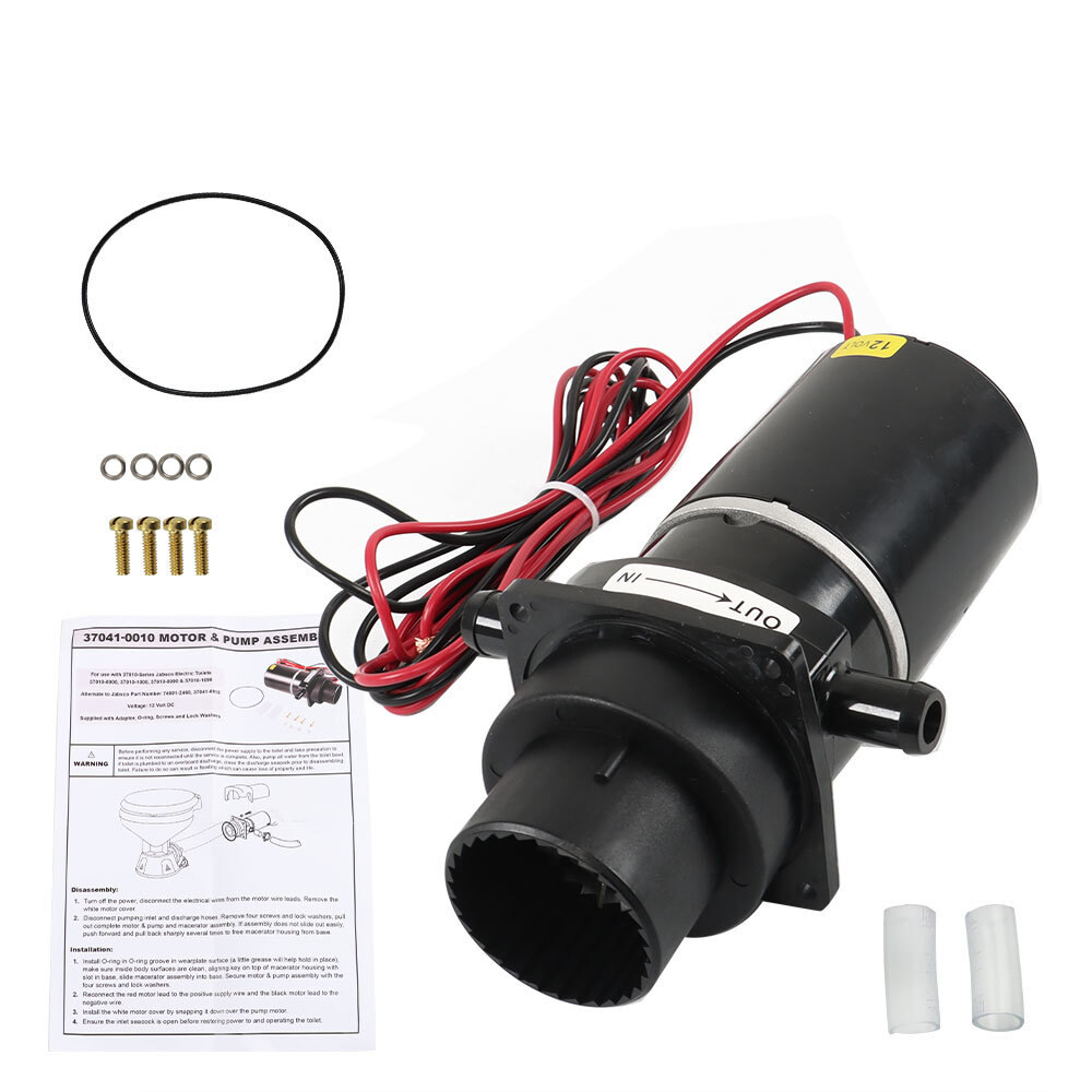 For Jabsco 37010-Series 0090 1000 1090 12V Electric Toilets Motor Pump Assembly
