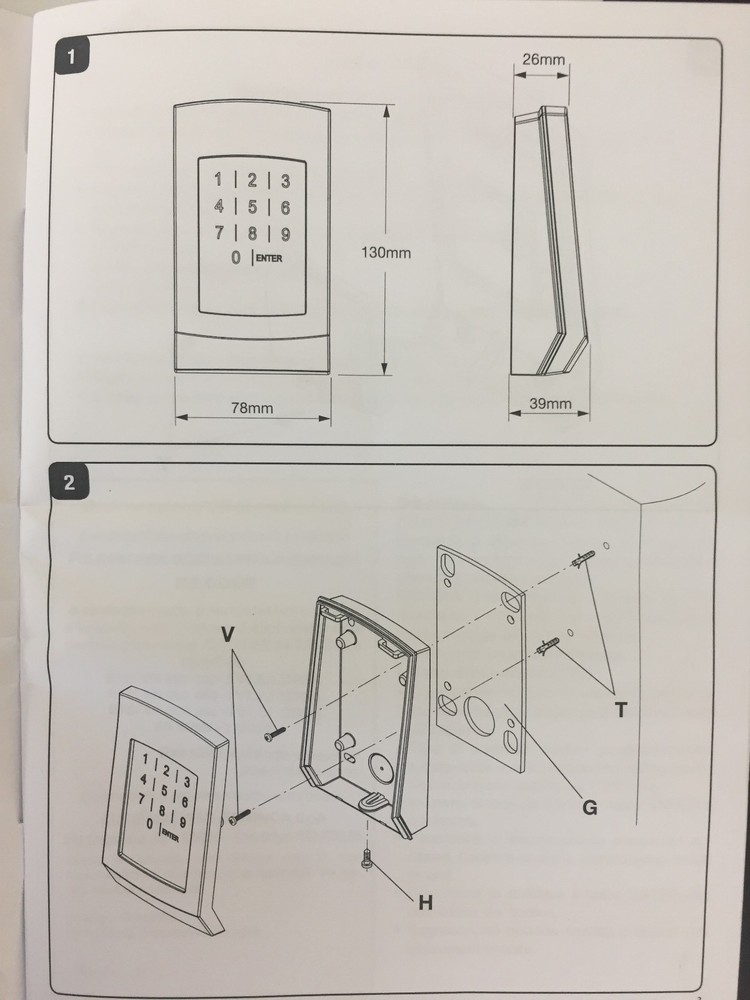 WIRELESS KEYPAD BENINCA WIRELESS BE.CODE